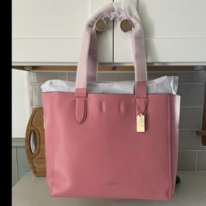 Coach Derby Tote Bubblegum Pink Leather